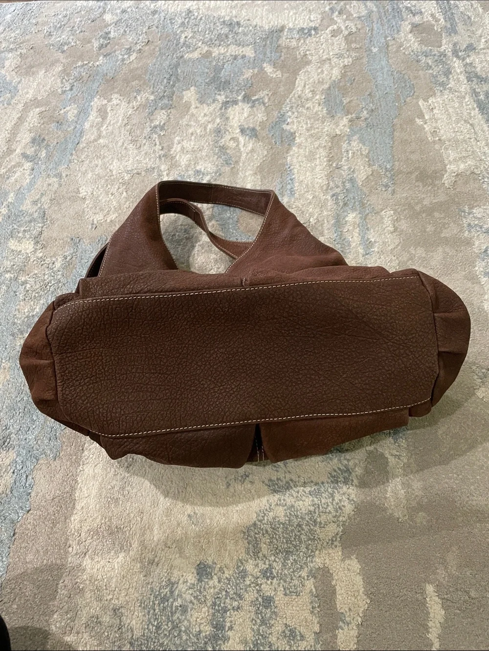 Sundance Boho Brown Leather Slouchy Hobo Bag Made In Italy